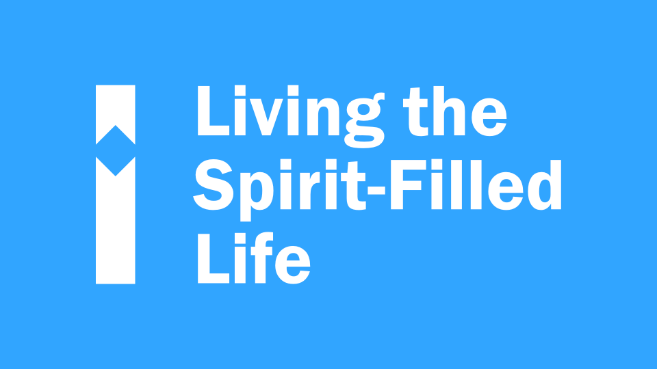A plain graphical image, with the words 'Living the Spirit-Filled life'.